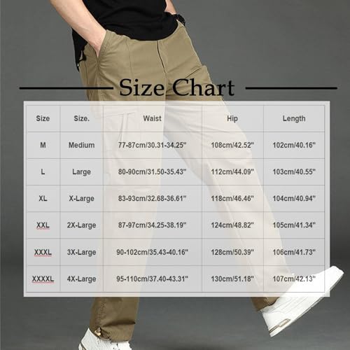 Cargo Pants for Men Big and Tall Straight Leg Outdoor Hiking Sports Trouser Baggy Jogger Sweatpant with Multi Pockets3