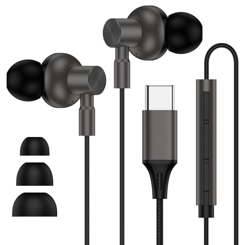 Auriculares tipo C con micrófono para Samsung Galaxy S26 Ultra y S25