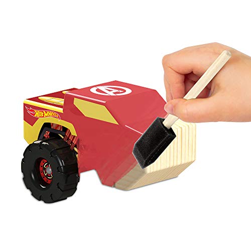 Hot Wheels 2pk Wood Racer Hulk Ironman miniatura 4
