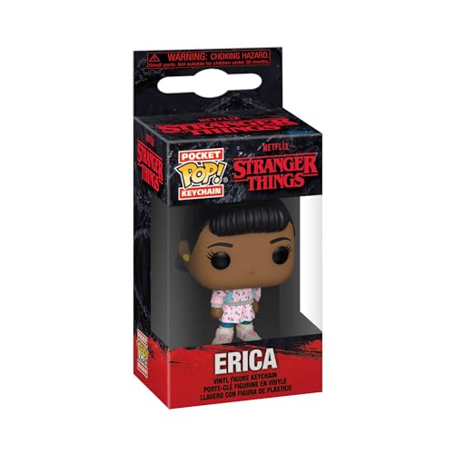 Funko Pop! Keychain: Stranger Things - Erica Sinclair - Minifigura de Vinilo Coleccionable Llavero Original - Relleno de Calcetines - Idea de Regalo- Mercancia Oficial - TV Fans - Minifigura