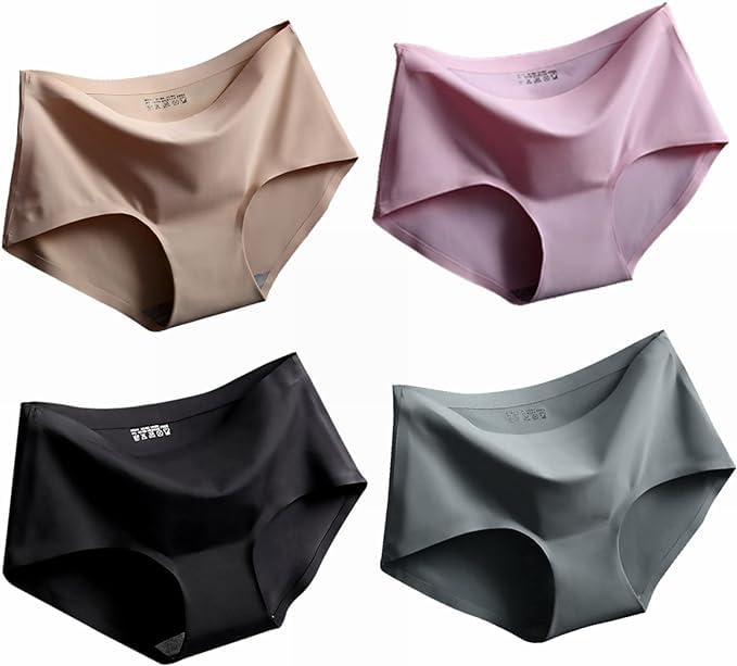 LOURYN KOULYNBriefs for Women, Panties Comfortable Basic Style Women Underwear Seamless Stretch Hipster