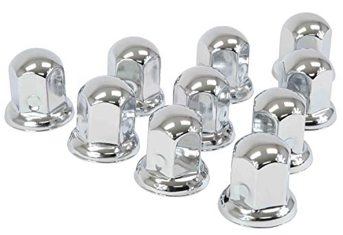 Mytee Products Chrome Metal Lug Nut Covers, 2"(H), Fits 33Mm, Push On (60 Pack) #TOP7