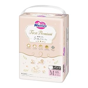 Merries First Premium Windeln PM 6-11kg, 46 Stück
