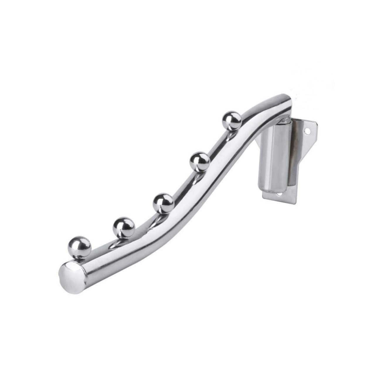 Cabilock 5 Hook for Clothing Mounted Clothes Hanger Heavy Duty Hanger Metal Shelving Metal Shelf Wall Mount Clothes Rack Kitchen Organization Ordinary Coat Hanger to Rotate