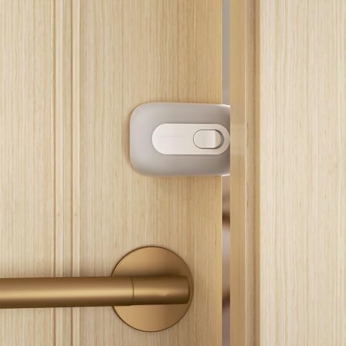 SAFELON Protector de Pellizco de Puerta de Seguridad para Bebés, Seguridad de Puerta para Niños, Tope de Puerta a Prueba de Bebés, Tope de Puerta para Niños (4 Piezas, Gris)