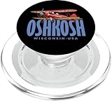 oshkosh wisconsin design vintage biplano popsockets popgrip per magsafe