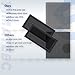 Dust Filter PC 280mmx140mm for Computer Cooler/PSU/Routers Nylon 80 Mesh, Magnetic Frame PC Fan Dust Mesh PC Cooler Filter Dustproof Computer Fan Grills (Nylon, 140 * 280mm, 2pcs, Black)