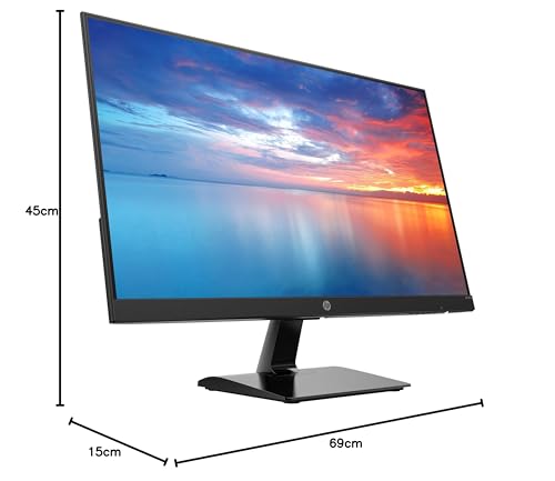HP 27m - Monitor de 27" FHD (1920 x 1080 a 60 Hz, 5 ms, HDMI, VGA, 16:9, IPS, antirreflectante, Ajuste Pantalla) Negro