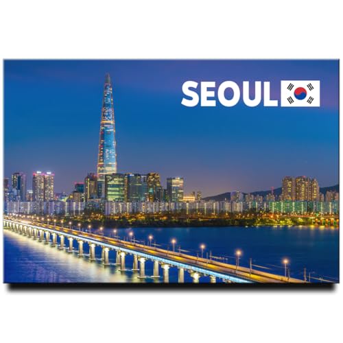 Seoul Fridge Magnet Locker Magnet South Korea Travel Souvenir Lotte World Tower