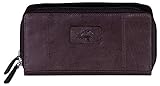 Mancini Leather Goods Casablanca Collection: Ladies’ RFID Double Zipper Clutch