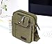 dealcase Small Messenger Bag Casual Shoulder Bag Travel Organizer Bag Multi-pocket Purse Handbag Crossbody Bags，Army Green