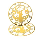 Photo Gallery ounona 2pezzi adesivo da parete acrilico numeri di orologio design di cervo color prugna decorazione natalizia soggiorno camera da ufficio facile installazione Photo Gallery ounona 2pezzi adesivo da parete acrilico numeri di orologio design di cervo color prugna decorazione natalizia soggiorno camera da ufficio facile installazione