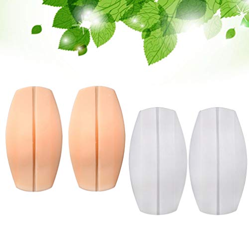 Almofadas de silicone Healifty 2 pares para sutiã com alças antiderrapantes confortáveis e antiderra