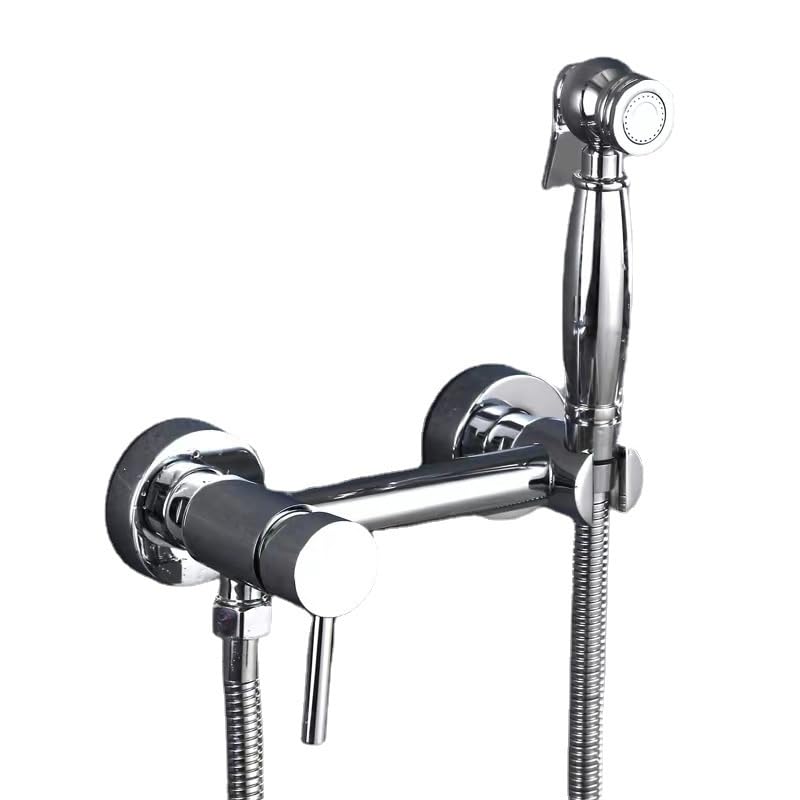 Pulvérisateur de bidet portatif chrome eau chaude et froide pour toilettes