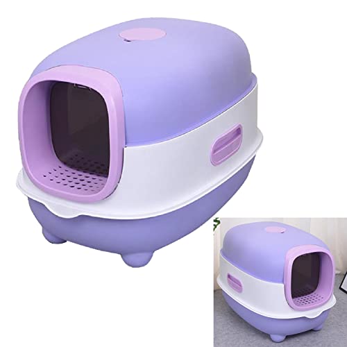 Arenero cerrado para gatos con control de olores grande miniatura 1
