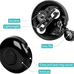 Bike Bell, Aluminum Classic Bicycle Bell, Loud Crisp Clear Sound - for Adults & Kids, Sturdy & Compact, Anti-Rust and Water Resistant for Mountain Bike, Road Bike (Black)