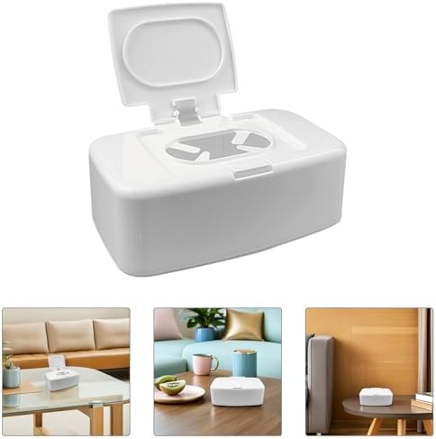GOOHOCHY 3pcs White Plastic Wet Wipe Dispenser Box for Home and Office, Sleek Modern Design with Convenient Access and Organized Wipes Storage, Sturdy Pp Material Tissue Holder — view 6