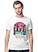 BLAK TEE Homme Miami Florida Skyline T-Shirt L