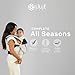 LÍLLÉbaby Complete All Seasons Ergonomic 6-in-1 Baby Carrier Newborn to Toddler - with Lumbar Support - for Children 7-45 Pounds - 360 Degree Baby Wearing - Inward & Outward Facing - Salt and Pepper