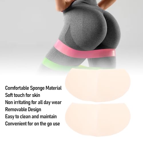 Pongnas Weiche Schwamm Butt Pads, Leichte Hüftblocks Einsätze für Frauen, 2 PCs (XL)
