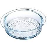 Pyrex - Panier Cuisson Vapeur en Verre Borosilicate - Diamètre 20 cm et Universel - Cuisson Saine et sans BPA, Résiste aux Chocs Thermiques - Plat en Verre Transparent - Ustensile de Cuisine Durable