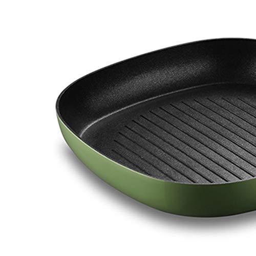 ZWEBY Grillpfanne Grillpfanne Antihaft-Grillpfanne Antihaft-Grillpfanne Bratpfanne for Grillen von Grillsteaks und Gemüse 25 cm für Steaks, Broil, Brot