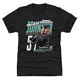 500 LEVEL Randy Johnson Men's Premium T-Shirt - Randy Johnson Sports Illustrated & Arizona Player Name WHT (Tri Black, X-Large)