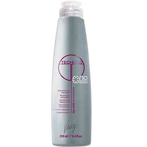 Vitality 's Technica Plata Champú 1000u00a0ml Alisa el color de cabello gris & Blanco A 1000u00a0ml