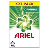Ariel Lessive Poudre, 69 Lavages, Original, Elimination Exceptionnelle des Taches dès le Premier Lavage