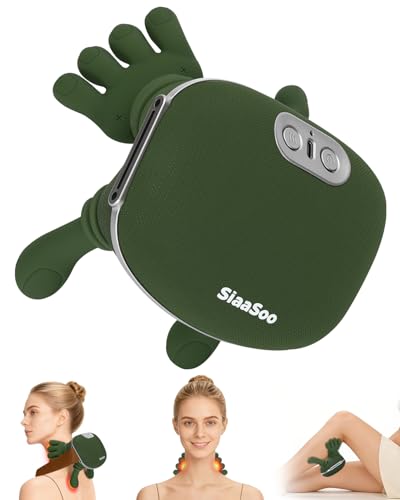 Image of Siaasoo Neck Massager(Original OEM), Heating Bionic Massager(Patent Pending), Electric Deep Tissue 3D Kneading Massager, Portable Neck Massager, S