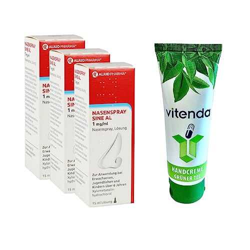 Nasenspray AL sine 3x15ml inclusive einer Handcreme von vitenda