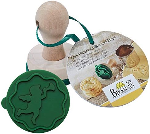 RBV Birkmann, 340367, mini pieczątka do ciasteczek anioł z puzoną, Ø 5 cm