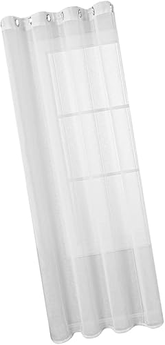 FOMIYES Cortina de cortina semitransparente para ventana, adorno de cenefa para el hogar