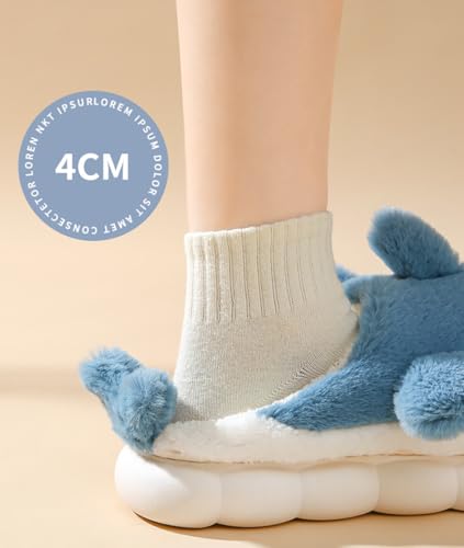 Women's & Men's Cotton Plush Animal Slippers - Warm Indoor & Outdoor Shoes for Winter4