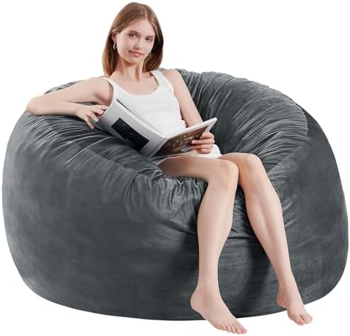 3 Feet Bean Bag Chair - BeanBag Chairs for Adults, Living Room Fu...