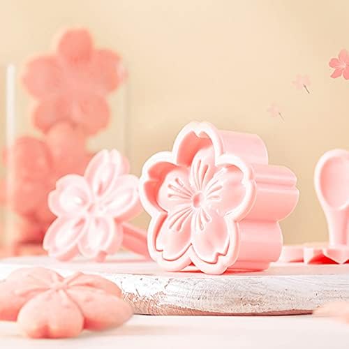 10 Pcs Cherry Blossom Cookie Cutters Mold Sakura Cookie Stamps for Biscuit and Pastry Accessories