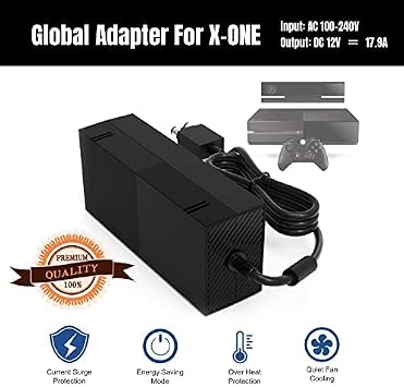 Power Supply Brick for Xbox One, Xbox Power Supply Brick Cord AC Adapter Power Supply Charger Replacement for X Box One