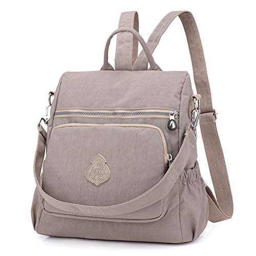 Image of MINTEGRA Women Shoulder Backpack Multi-Pocket Nylon Purse Large Capacity Waterproof Casual Daypack