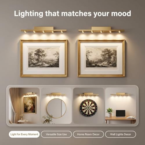 Image of 500mm Modern Design LED Picture Light Mirror Light Scenery Light Wall Light Wall Lamp Lighting (Warm-White) 18 watt