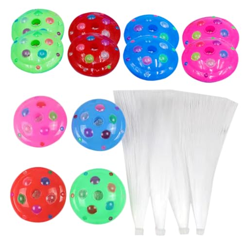 OSALADI Luces Fibra Óptica 12 Unidades Luces De Decoración para Fiestas Decoración De Navidad