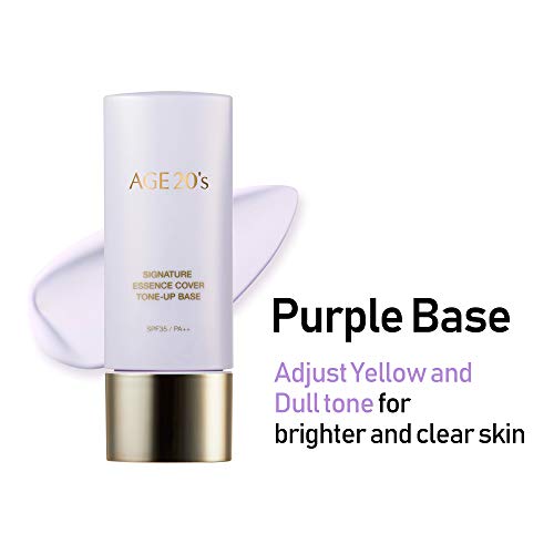 Age 20'S Make Up Set, Long Stay Foundation Cushion Pact #23 Medium Beige + Purple Tone Up Base #TOP5