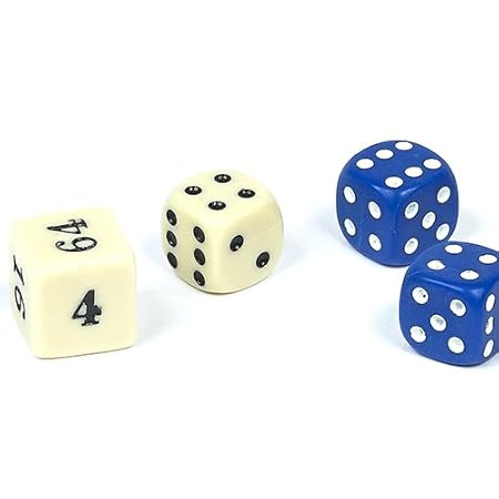Backgammon Dice-Blue 1/2
