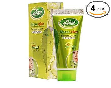 Zohra Active Neem Khira Herbal Fairness Cream 60Gm (Pack Of 4)