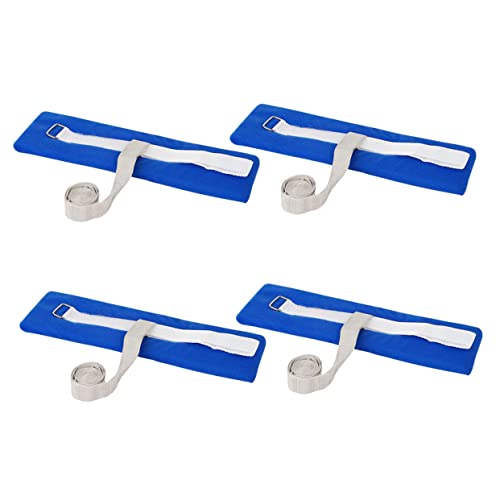 COLLBATH 4pcs Restraint Belt Restraint Hands Control Straps Bedrail for Elderly Arm Rail for Patients Lovers Fence Hospital Sponge