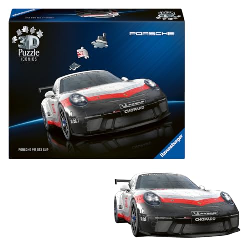 Puzzle 3D 108 pièces Porsche 911 GT3 Cup avec grille Ravensburger France - vue 4