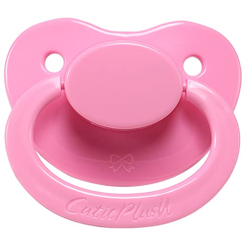 Image of CutiePlusU Adult Sized Pacifier Large Shield Pink