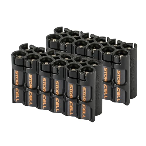 Piles AAA boîte de rangement noire Storacell : étui de transport portable