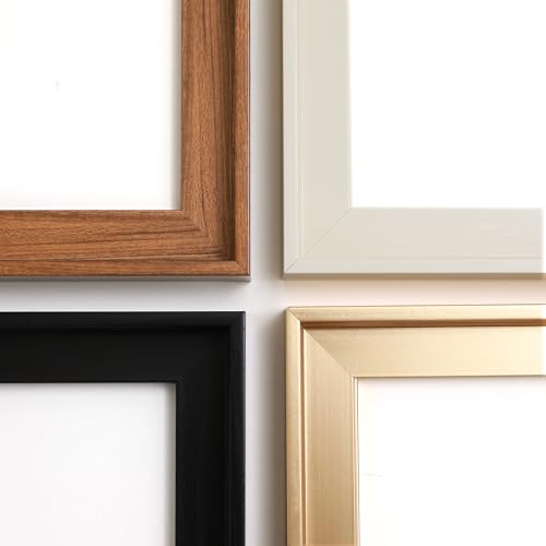 Image of Canvas Floater Frames for Canvas Art 0.8inch Depth Frames for Canvas Painting Floating Frame Plastic Floater Frame for Canvas Prints (BROWN, 8 x 10 inch)