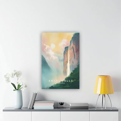 Toile chutes d'ange du venezuela grand format pour mur vide - 6