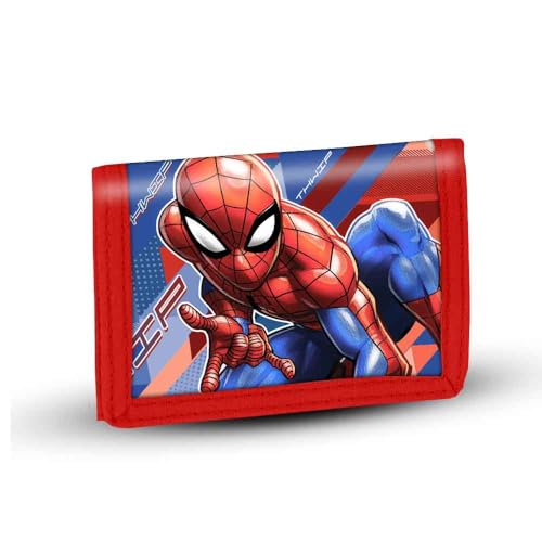 Portafoglio Per Bambini Spiderman - Con Zip E Portamonete, Chiusura A Velcro - Foto 6